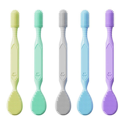 Dual-Head Pet Toothpaste Large Dog Brushing Cat Soft Brush Toothbrush Oral Care Cat Dog Toothbrush