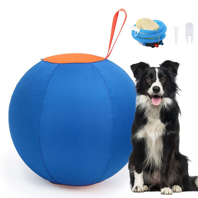 Dog Toy Inflated Large Ball Golden Retriever Tear-Resistant Ball Chewing and Distraction Ball Teasing for Cocker Spaniels and Poodles Self-Amusement Pet Training Ball