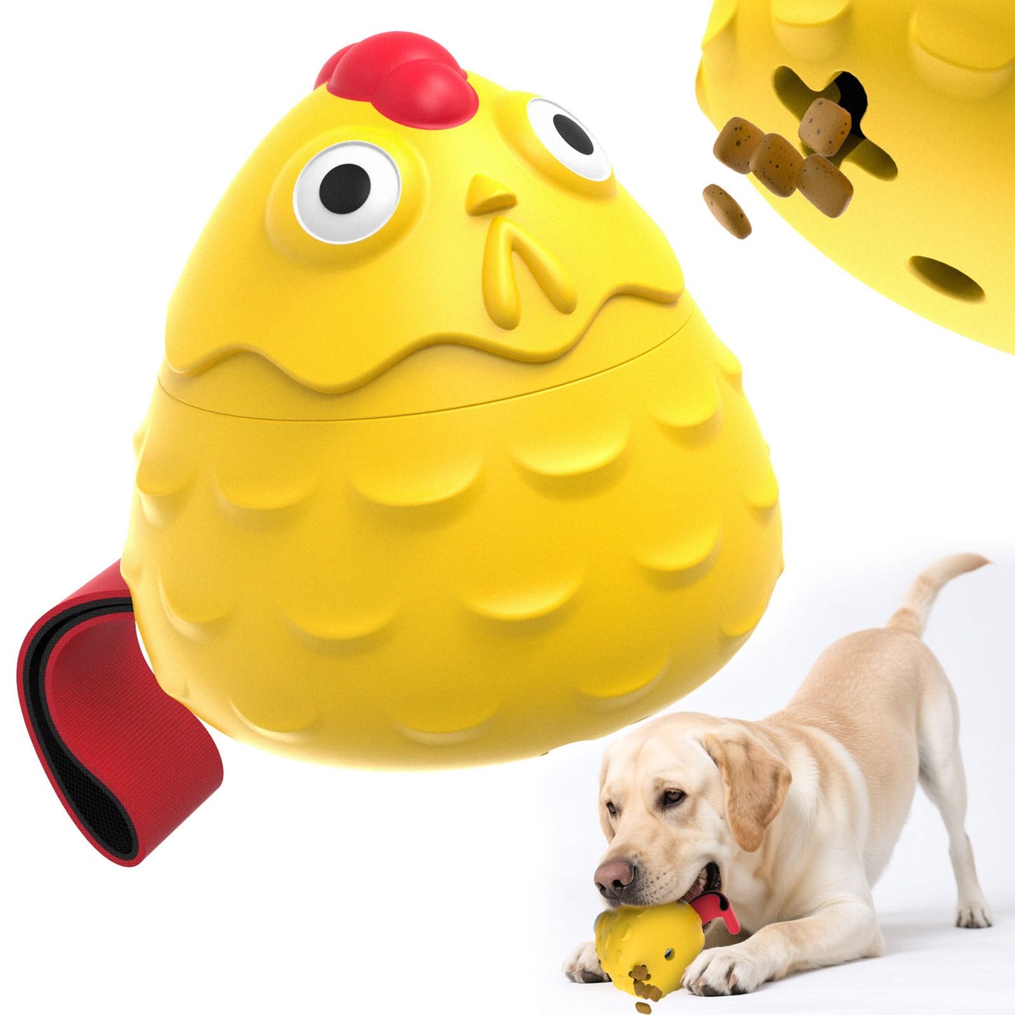 Dog Food Leakage Hidden Food Toy Self-Entertainment Pet Intellectual Sounding Odd Noise Rubber Toy