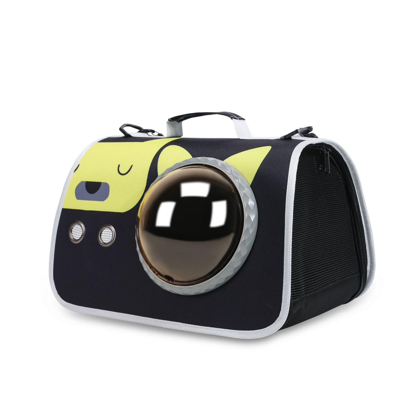 Portable pet carrier, cat bag, shoulder bag, breathable backpack, cartoon cat and dog bag, airline crate.