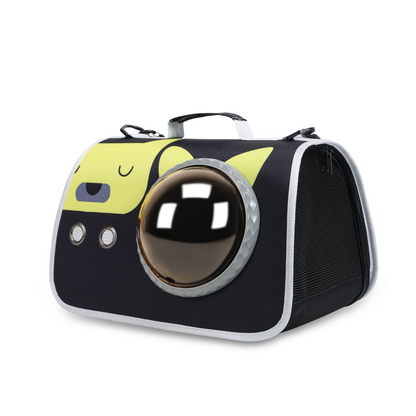 Portable pet carrier, cat bag, shoulder bag, breathable backpack, cartoon cat and dog bag, airline crate.