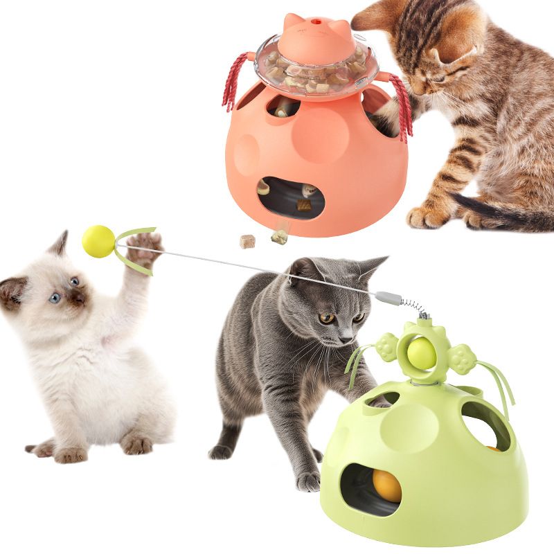 New pet product hot sellers: Cat Digging Ball Spinning Food Leak Toy Cat Toy