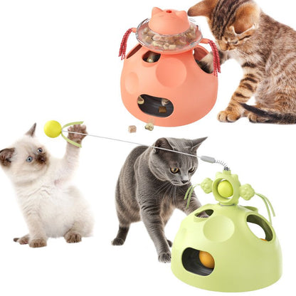 New pet product hot sellers: Cat Digging Ball Spinning Food Leak Toy Cat Toy