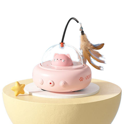 Intelligent Automatic Cat Toy Self-Entertainment Distraction Electric Induction Cat Toy Feather Cat Stimulation Wand Pet Supplies