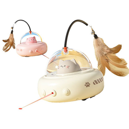 Intelligent Automatic Cat Toy Self-Entertainment Distraction Electric Induction Cat Toy Feather Cat Stimulation Wand Pet Supplies