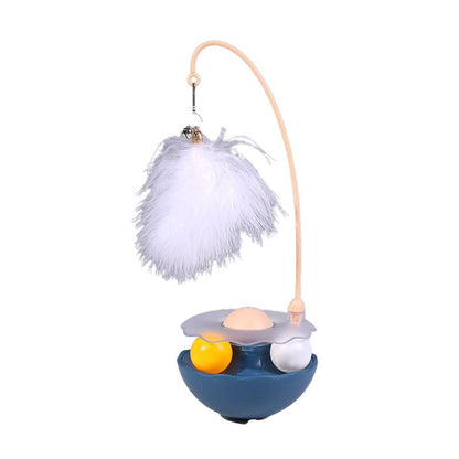 Cat Toy Inflatable Dumbbell Cat Stimulation Stick Cat Self-Amusement Distraction Cat Mint Balls Cat Toy Cat Turntable Cat Stimulation Device