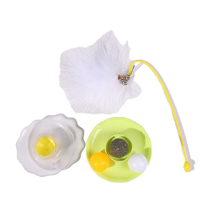 Cat Toy Inflatable Dumbbell Cat Stimulation Stick Cat Self-Amusement Distraction Cat Mint Balls Cat Toy Cat Turntable Cat Stimulation Device