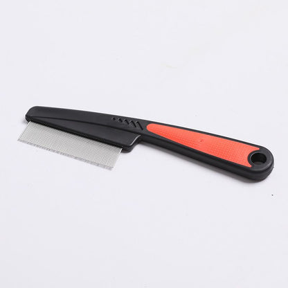 Pet comb, dog flea comb, cat flea comb, plastic dense-tooth comb, steel needle comb, fur removal comb