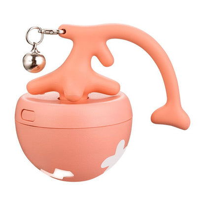 Pet Cat Toy Fish Bone Rolling Ball USB Electric Cat Teaser Ball Self-entertainment Distraction Cat Stick Feather Replacement