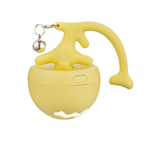 Pet Cat Toy Fish Bone Rolling Ball USB Electric Cat Teaser Ball Self-entertainment Distraction Cat Stick Feather Replacement