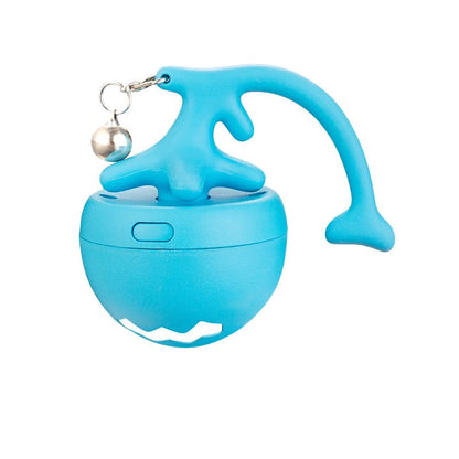 Pet Cat Toy Fish Bone Rolling Ball USB Electric Cat Teaser Ball Self-entertainment Distraction Cat Stick Feather Replacement