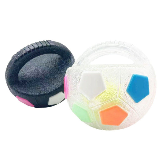 Pet dog round toy can be held for soccer, border collie self-entertainment, and interactive chewable for Corgi training