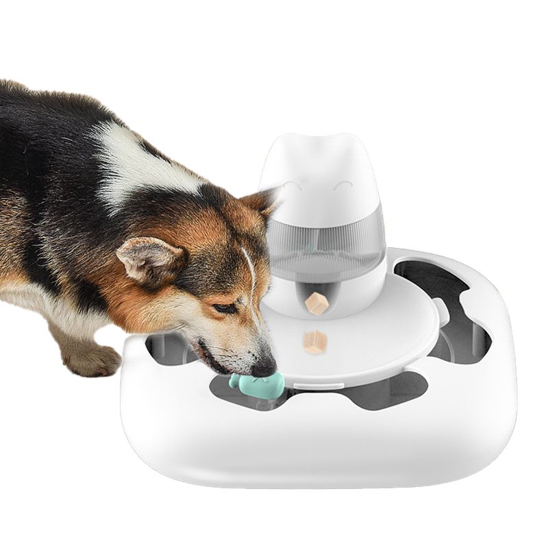 Pet Toy Funnel for Training Cats to Hunt and Prevent Choking, Slow-Feeding Bowl for Dogs, Rechargeable Hunting Toy