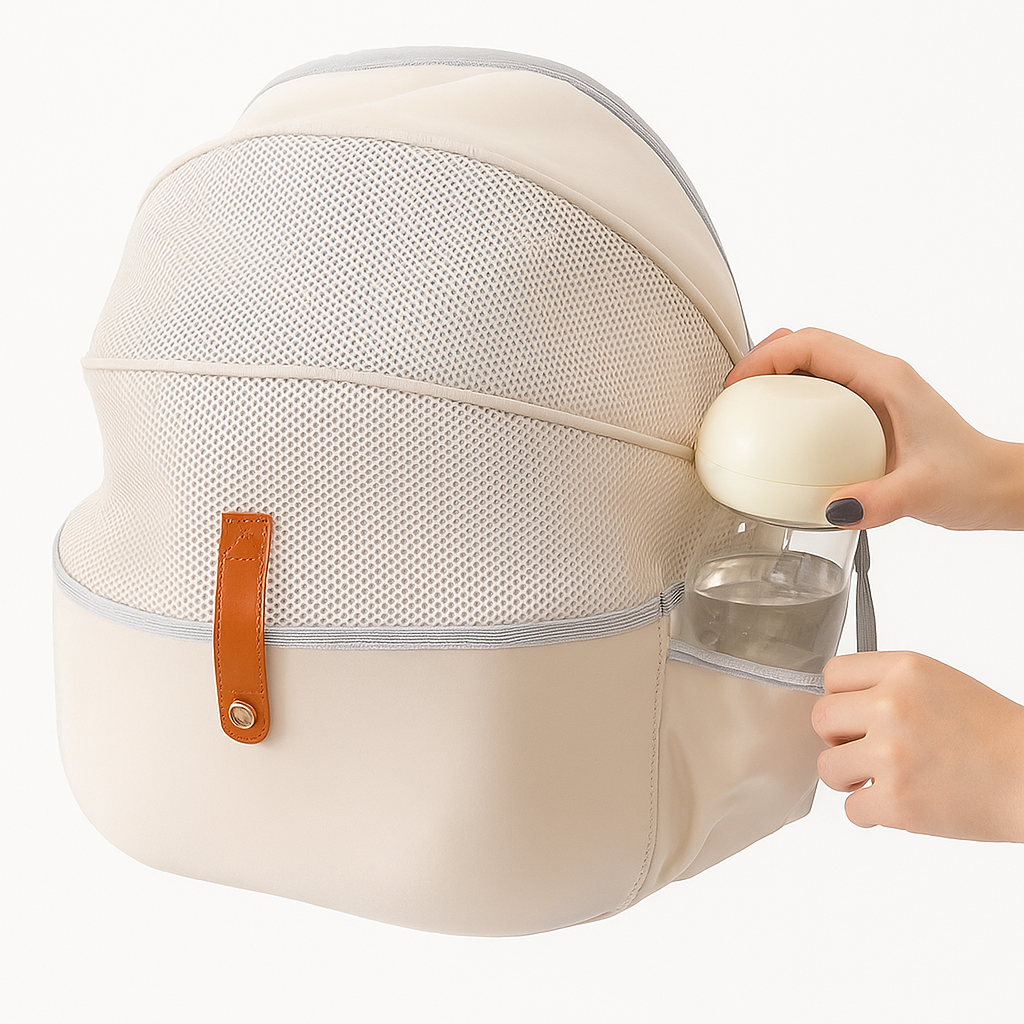 Space bag cat bag, breathable foldable pet backpack, trolley case, portable hand-held pet cat bag