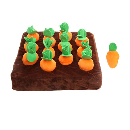Popular plush carrot-pulling sound-making durable dog toy that won't be chewed up, for teeth grinding and self-entertainment to relieve boredom for pets