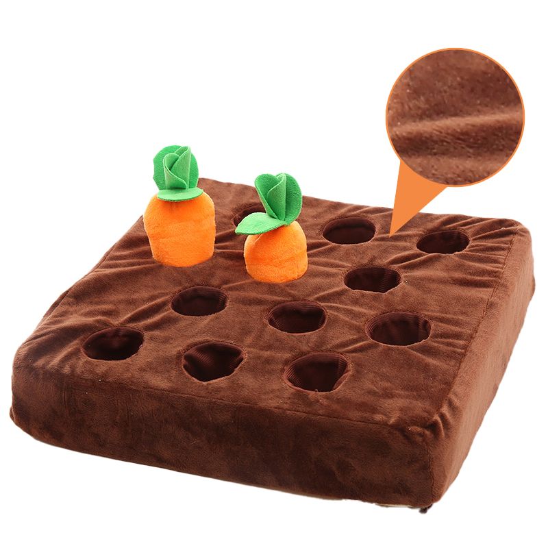 Popular plush carrot-pulling sound-making durable dog toy that won't be chewed up, for teeth grinding and self-entertainment to relieve boredom for pets