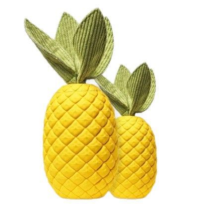 Dog Toy Rubber Chewing and Grinding Teeth Interactive Sound Resistant Biting Relieve Melancholy Pineapple Toy