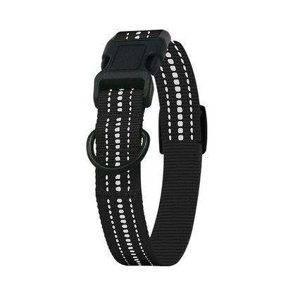 Reflective dog collar with safety nylon pet collar leash suitable for small and medium-sized anti-straying