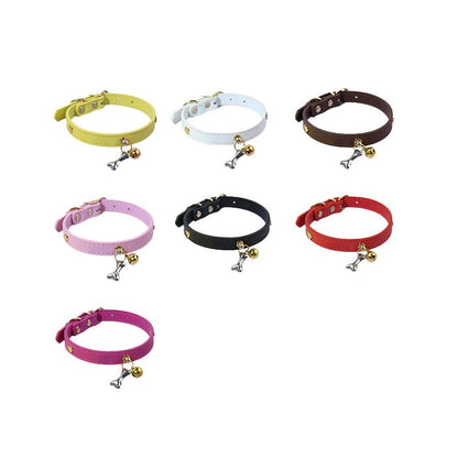 Dog Collar Pet Supplies Neck Collar Cat Collar Small Dog Bone Bell Collar Cat Collar Teddy Dog Collar