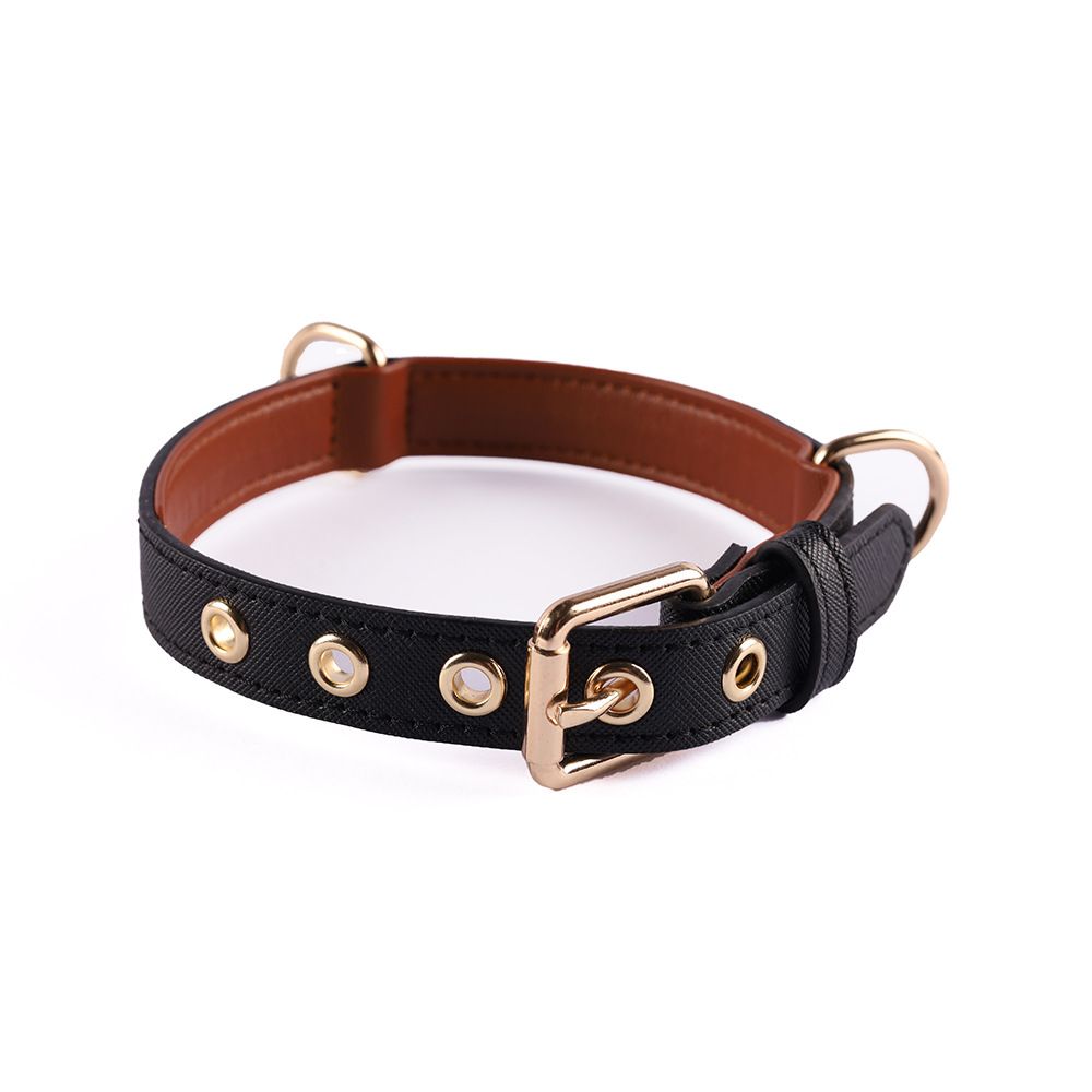 Pet PU faux leather collar, multi-color small dog collar, medium and large dog neck collar