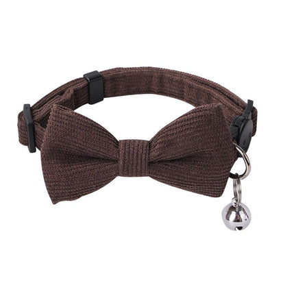 New bow pet collar, cat neck collar safety buckle, cat bell anti-choking collar, puppy collar