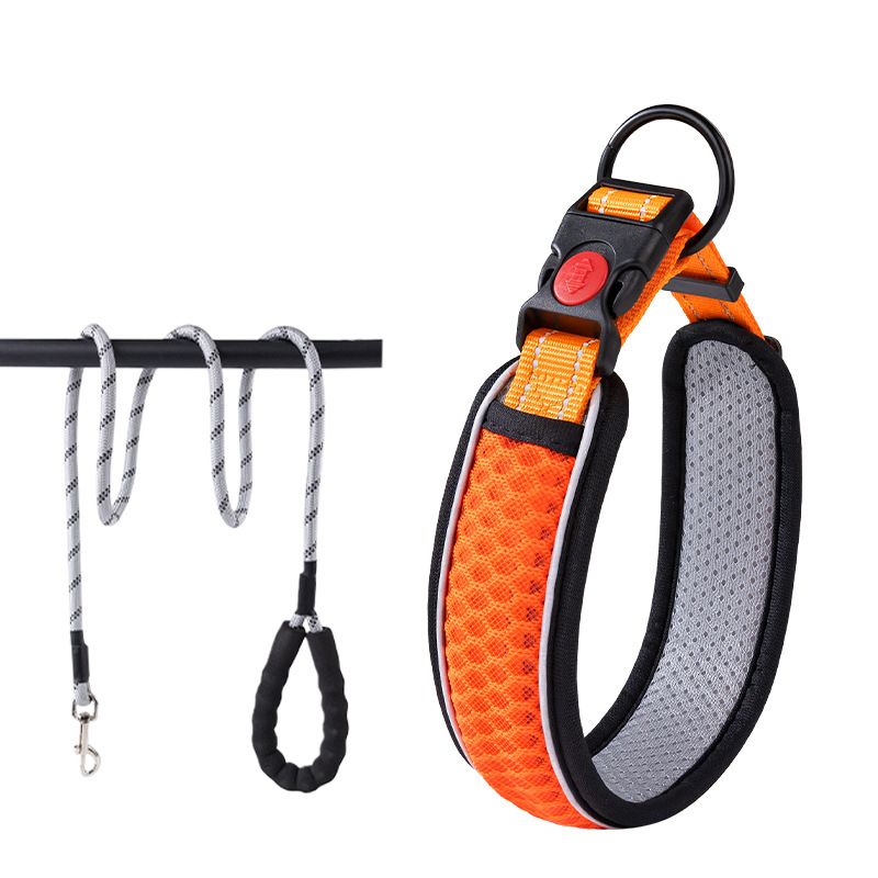 Pet collar, leash, dog chain, neck ring, pet dog collar, pet supplies