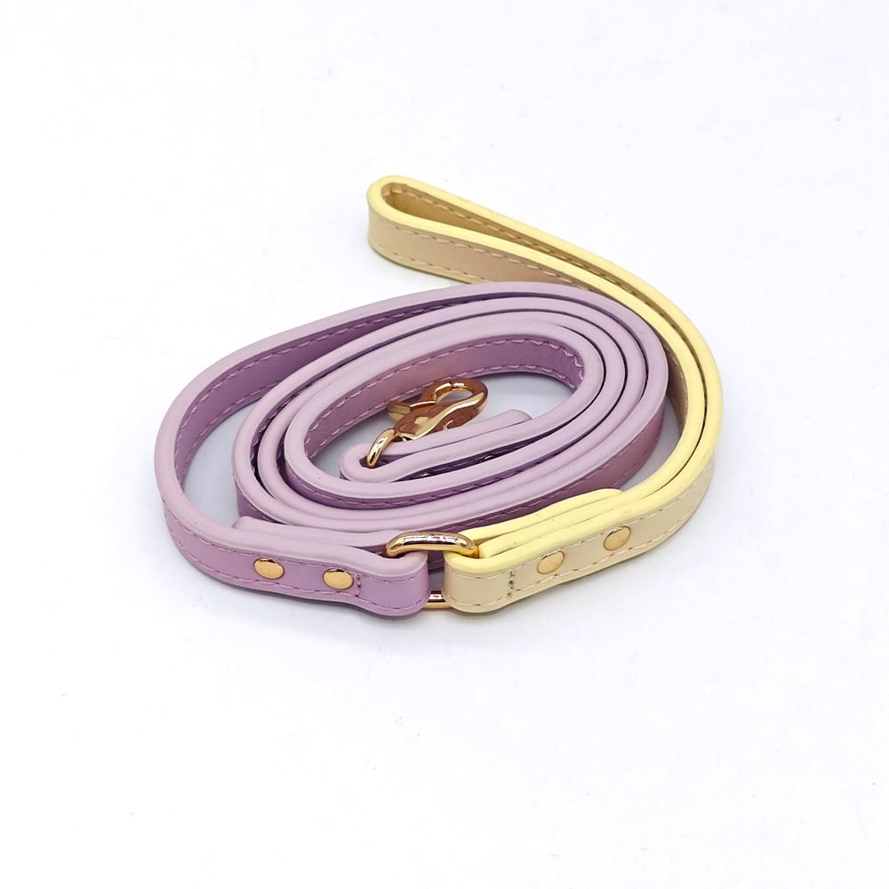 Durable leather dog harness pet leash walking rope dog collar for small to medium dogs