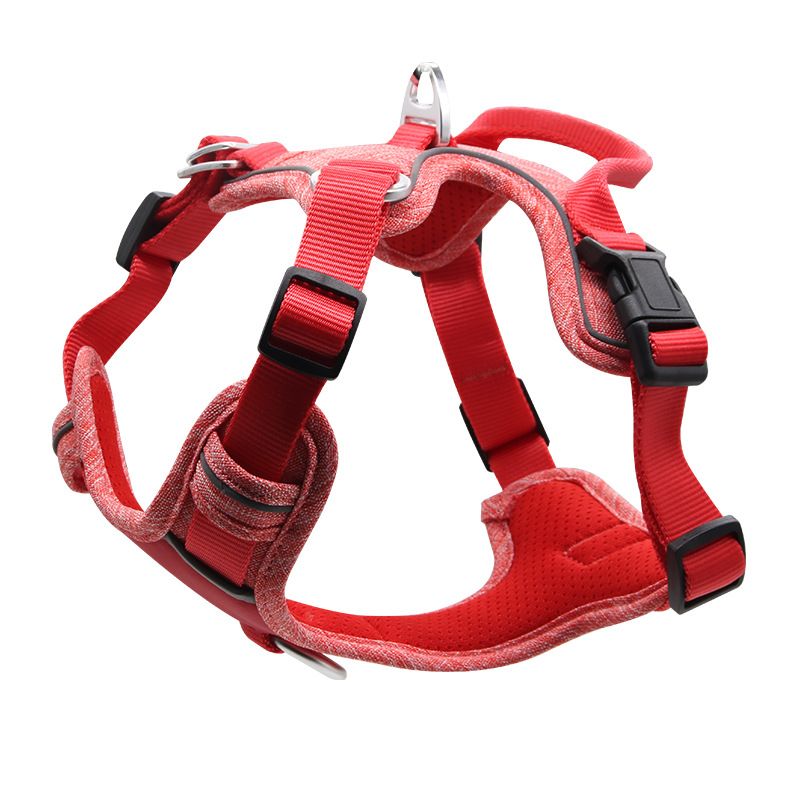 Outdoor Traction Rope Explosion-Proof Reflective Running and Dog Walking Anti-Choke Golden Retriever Pet Chest Strap