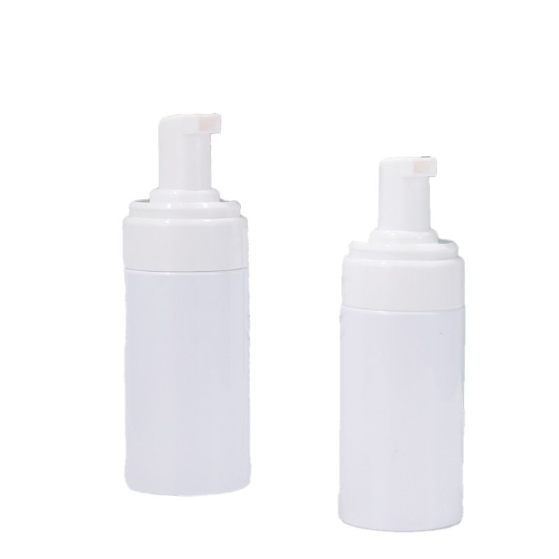 White foaming bottle pet foot cleaning foam bottle 100/150ml facial cleanser