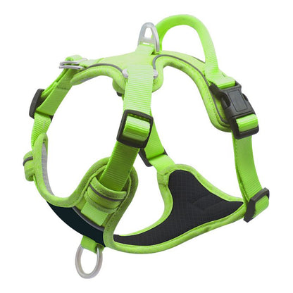 Outdoor Traction Rope Explosion-Proof Reflective Running and Dog Walking Anti-Choke Golden Retriever Pet Chest Strap