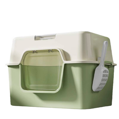 Large enclosed cat litter box, odor-proof, splash-proof, UV-protective, extra-large cat litter box