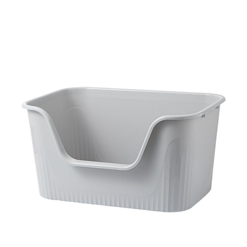 Semi-enclosed/open-style extra-large litter box cat toilet, cross-border e-commerce, integrated litter box, anti-stray cat, giant anti-stray belt