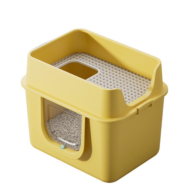 Extra large, fully enclosed litter box, odor-proof and splash-proof, huge extra-large Maine Coon litter box.