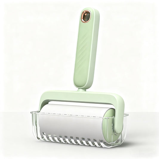 Lint roller, tear-off roll paper brush, powerful cleaning tool for clothes, hair, beds, and pets.